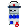 Coffret d'étage polycarbonate, 4NF+CEE5x32A+AU