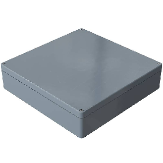 Coffret Polyester std, IP66, RAL 7000, 360x360x91mm (HxLxP)-Lire la description