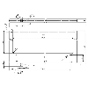 Fourche opt. U PNP E=220mm Prof=110mm Pot. PinPoint LO/DO / M08 3P