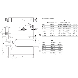 Fourche opt. U PNP/NPN E=15mm Prof=42mm Laser IO-Link LO/DO / M08 4P-Lire la description