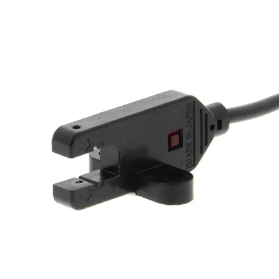 Micro Fourche opt. U PNP E=5mm P=9mm IR DO 5-24Vdc IP60, câble 2m-Lire la description