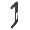 Fourche opt. U PNP E=120mm Prof=54mm Laser LO/DO 10-30Vdc / M08 3P