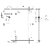 Fourche opt. U PNP E=120mm Prof=54mm Laser LO/DO 10-30Vdc / M08 3P