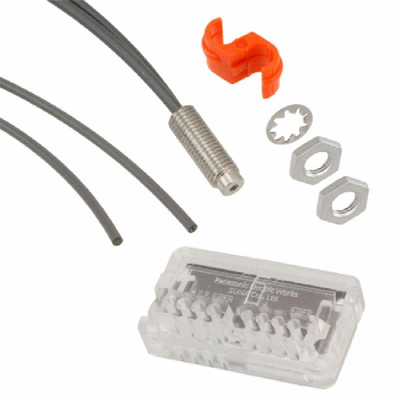 Fibre opt. directe, rayon de courbure R4, tête M6, 2m, IP67-Lire la description