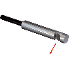 Fibre opt. barrage, plast., tête inox, 2m
