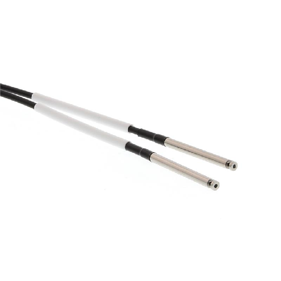 Fibre opt. barrage, Ø3mm, angle droit, inox, 2m-Lire la description