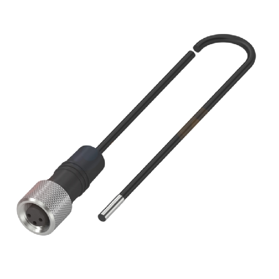 Tête de capteur optique Directe P=12mm IR Ø2x8mm / M08 3P+C3m PUR-Lire la description