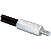 Fibre opt. directe coaxiale, plast., tête M6, 2m