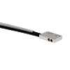 Fibre opt. directe, plast., tête latérale 15x10x3mm, 2m