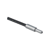 Fibre opt. directe, plast., tête 6x24mm Pmax=35mm, 2m
