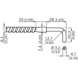 Fibre opt. barrage, verre, 900mm-Lire la description