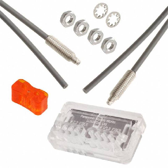Fibre opt. barrage, plast. tête M4x15mm Lg 2m-Lire la description
