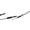 Fibre opt. directe coaxiale, plast., Ø1mm, tête Ø2mm, 2m
