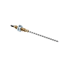 Fibre opt. directe, plast., tête flexible Pmax=30mm, 2m