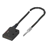 Fibre opt. directe, réseau optique, tête 6x19mm, 2m