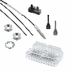Fibre opt. directe coaxiale, rayon de courbure R1, tête M4, 2m, IP40