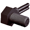 Fibre opt. directe, plast. Ø2,2mm, tête M6, 2m