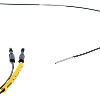 Fibre opt. directe, plast. flexible Ø1mm, 2m; tête Ø1,5x15mm inox