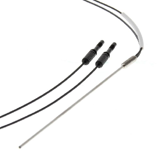 Fibre opt. directe, M6 avec 90mm Ø1,2mm, rayon de courbure 10mm, 2m-Lire la description