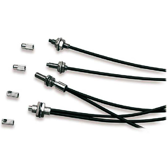Fibre opt. plast. standard directe coaxiale tête M6x1mm lg2m-Lire la description