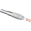Fibre optique directe, verre Ø2,2mm, tête M6 inox, -40 .. +200°C, 5m