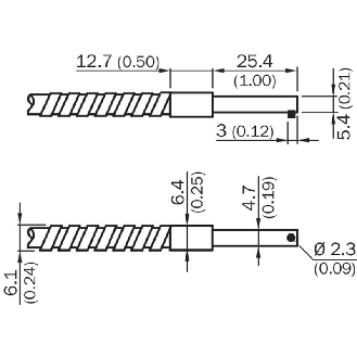 Fibre opt. barrage, verre, 900mm-Lire la description
