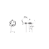 Fibre opt. directe, verre, tête 4x12mm Pmax=100mm, 0,5m