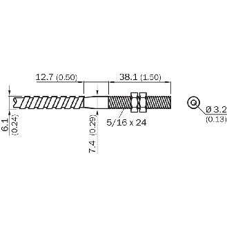 Fibre opt. barrage, verre, 900mm-Lire la description