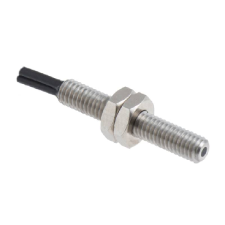 Fibre opt. directe coaxiale, plast., tête M3x18mm Pmax=80mm, 2m-Lire la description