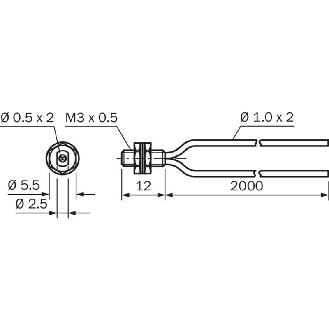 Fibre opt. directe, plast.-Lire la description