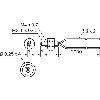 Fibre opt. directe, plast., tête M4, 2m