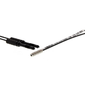 Fibre opt. directe, plast. Ø1,0mm, tête M3 inox, 2m, embout Ø2,2mm-Lire la description