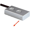 Fibre opt. directe, plast., tête 6x10.5x2.5mm, 2m