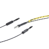 Fibre opt. directe, plast., grande flexibilité, tête M3, 5m