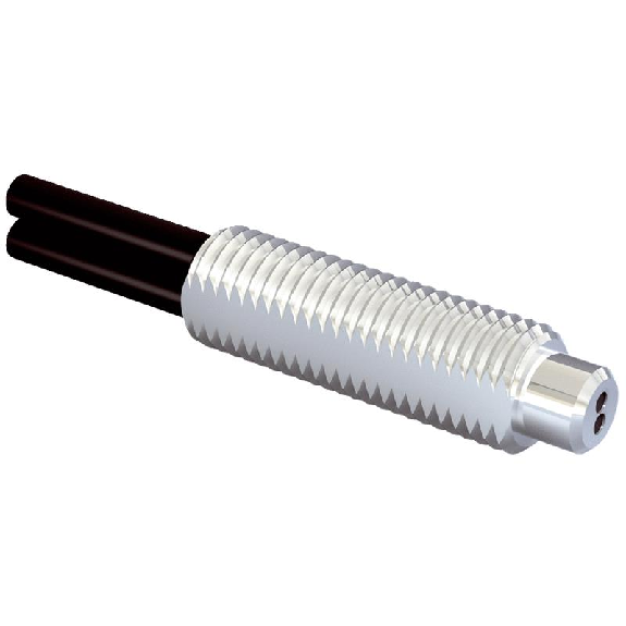 Fibre opt. directe, plast., tête M6 inox, 2m-Lire la description