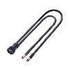 Fibre optique, verre, barrage, Ø1mm, tête M5, lg3m