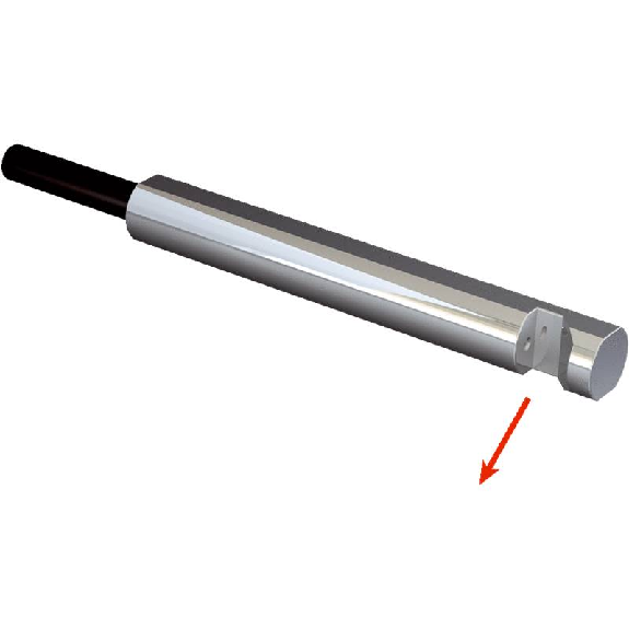 Fibre opt. barrage, plast. Ø2,2mm, tête Ø4mm, 2m-Lire la description