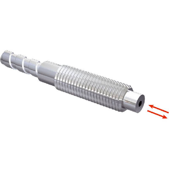 Fibre opt. directe, plast., tête M6 inox, 3m Fibre opt. directe, plast., tête M6 inox, 3m-Lire la description