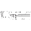 Fibre opt. directe, plast., tête M6 inox, 3m