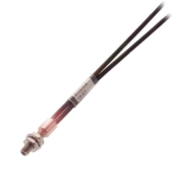 Fibre opt. directe, plast. Ø2,2mm, M6 tête Ø4 x 14mm, 2m-Lire la description