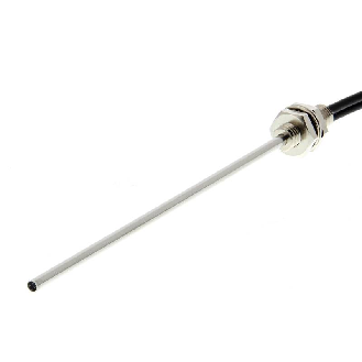 Fibre opt. directe, plast. Ø2,2mm, tête M6 embout 90mm inox, 2m-Lire la description
