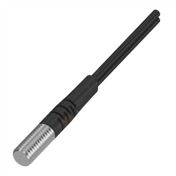 Fibre opt. directe, plast. Ø2,2mm, tête M6 x13,5mm laiton, 2m-Lire la description