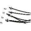 Fibre opt. plast. Ø1mm directe tête M2x0,4mm lg1m