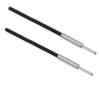 Fibre opt. directe, verre, tête 6x14mm Pmax=210mm +250°C, 25cm-Lire la description