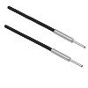 Fibre opt. directe, verre, tête 6x14mm Pmax=210mm +250°C, 25cm