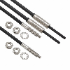 Fibre opt. barrage, (P=550mm FX301), tête M4, -60°C à +200°C, 1m