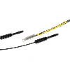Fibre opt. directe, plast., tête M4 inox, 2m