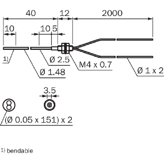 Fibre opt. directe, plast.-Lire la description