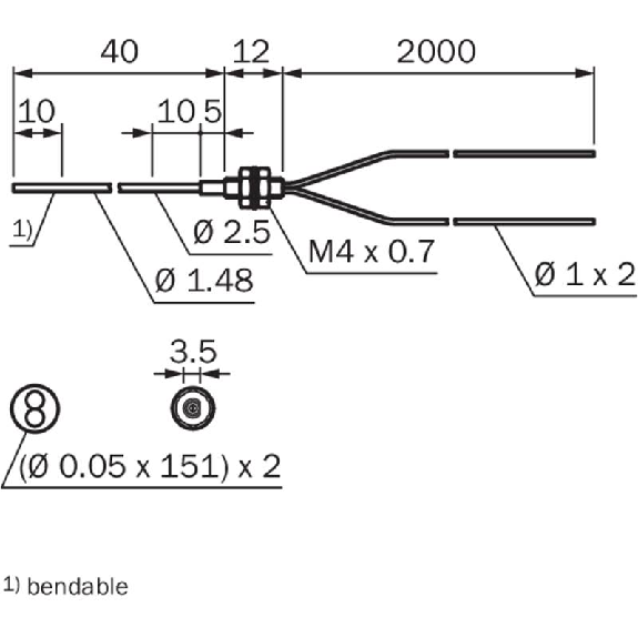 Fibre opt. directe, plast.-Lire la description