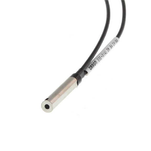 Fibre opt. directe, plast., 2xØ2mm, tête inox Ø6x30mm radiale, 2m-Lire la description